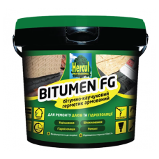 Hercul біт. кауч. герметик арм. фіброю "BITUMEN FG" 1 кг