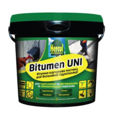 Hercul біт. кауч. мастика д. б.ш. гідроіз. "BITUMEN UNI" 18 кг