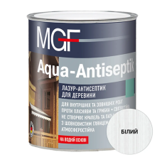 Лазур-антисептик MGF Aqua-Antiseptik білий 0,75л