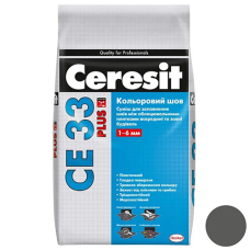 Заповнювач швів Ceresit СЕ 33 Plus 115 (2кг) сірий цемент