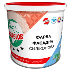 Фарба фасадна силіконова універсальна ANSERGLOB 14 кг (10л)